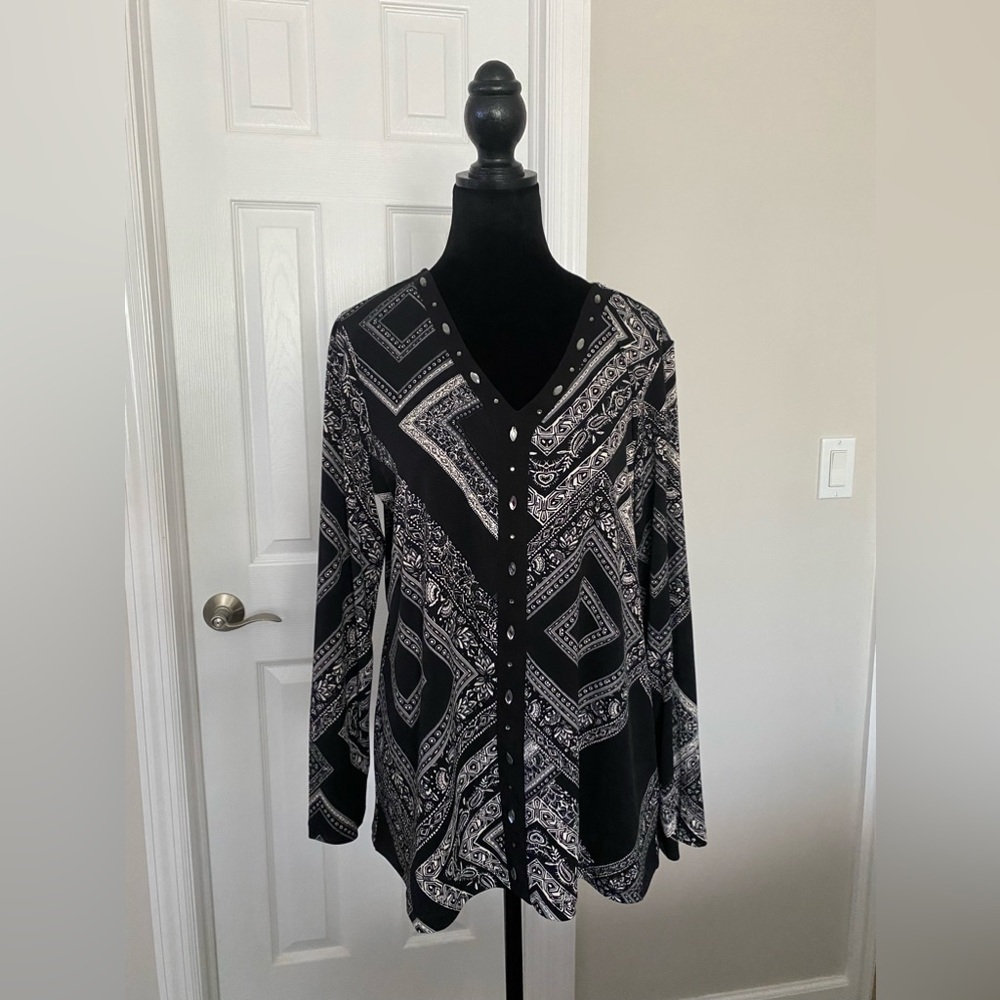 Susan Graver Artisan Liquid Knit top